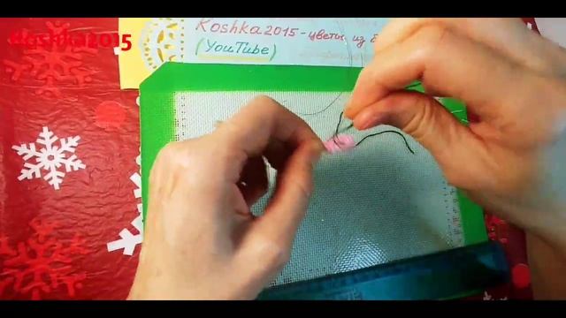 Топиарий из бисерных розочек МК от Koshka2015 - цветы из бисера,  бисероплетение Beaded Flowers DIY
