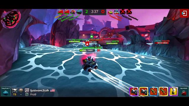 Only Carronade + Missile Launcher! Interceptor. Battle Bay Game.