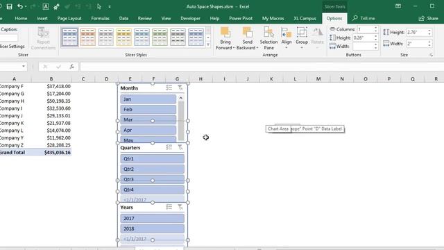 2 Ways To Align & Distribute Shapes In Excel + VBA Macro (Part 1)
