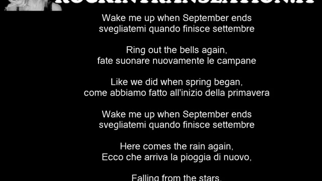 Green  Day - Wake Me Up When September Ends