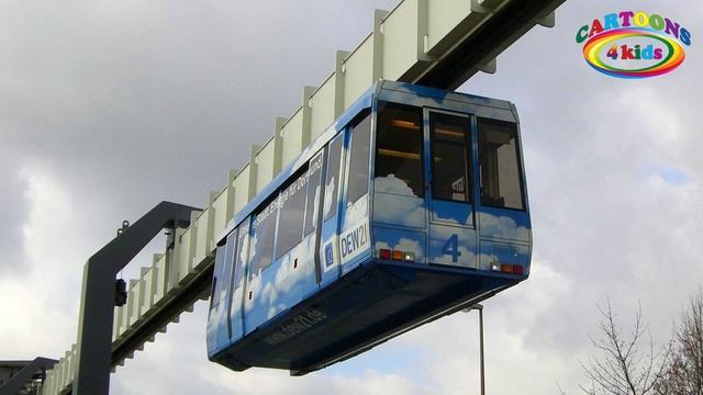Изучаем поезда и железнодорожный транспорт для детей / Обучающее видео про поезда - Монорельсы