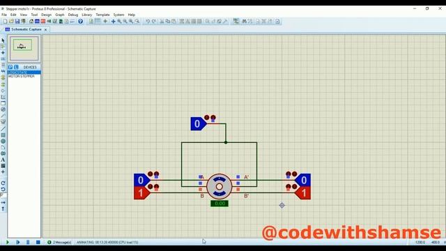 #4 Stepper Motor Interfacing With 8086 Microproccesor | 8086 Simulation In Proteus