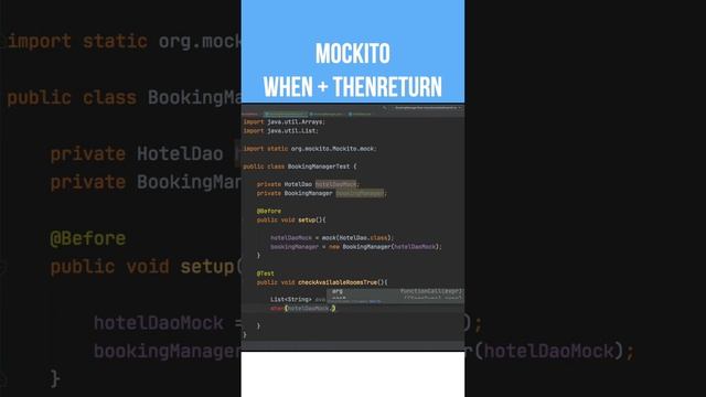 Use When And ThenReturn With Mockito #Mockito #unittesting
