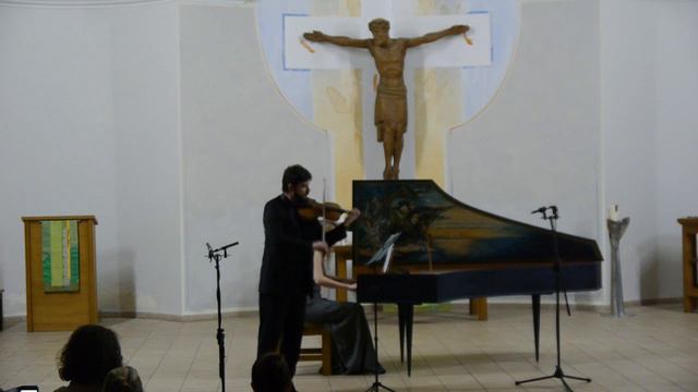 Bach Sonata For Violin And Harpsichord B Minor BWV 1014.  Yevgeniy Kostrytskyy & Elena Zhukova