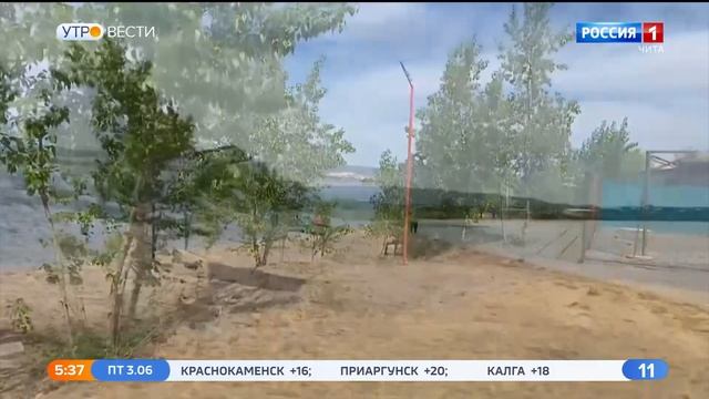 Медпункт и пост полиции готовы к работе на пляже озера Кенон в Чите