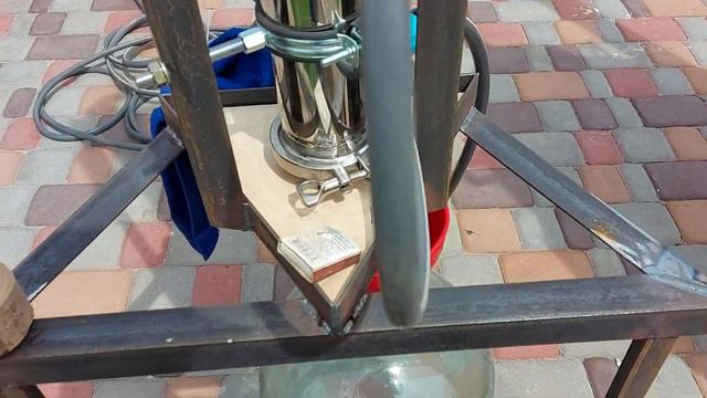 Аламбік на дровах. Перший запуск.