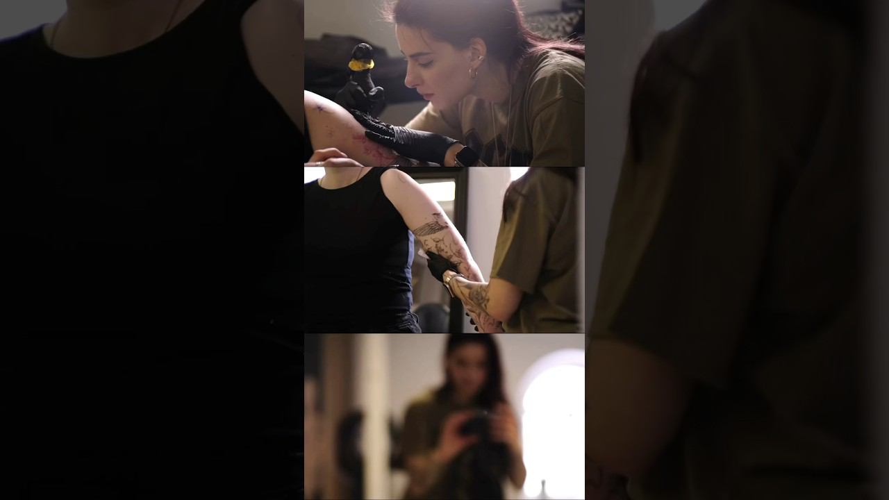 Tattoo Process#shorts #tattoo #татуировки #татумастер #процессработы #tutorial #art #tattooprocess