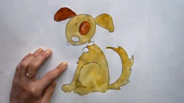 Уроки рисования для детей. Рисуем СМЕШНУЮ СОБАЧКУ