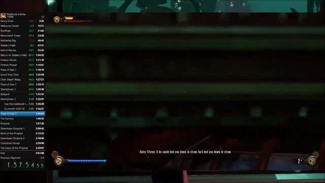 BioShock Infinite 100% Speedrun In 2:58:04