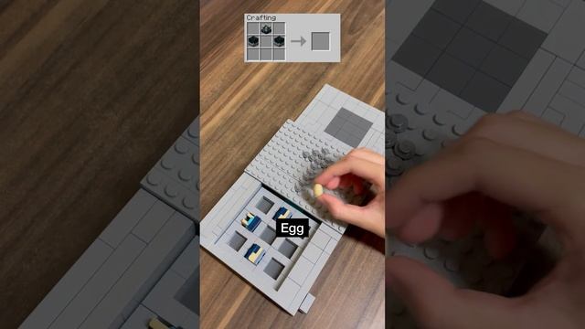 Crafting Minecraft Warden Spawn Egg BUT Lego? #shorts