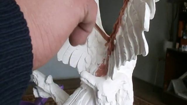 Как раскрасить фигуру из гипса.Сад Зауралья.