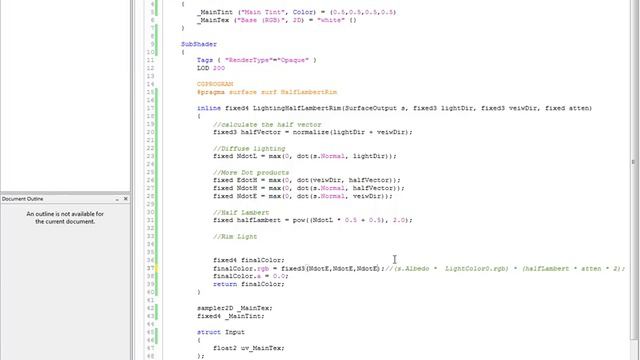 Writing Surface Shaders In Unity3D: CGIncludes + Advanced Rim Light