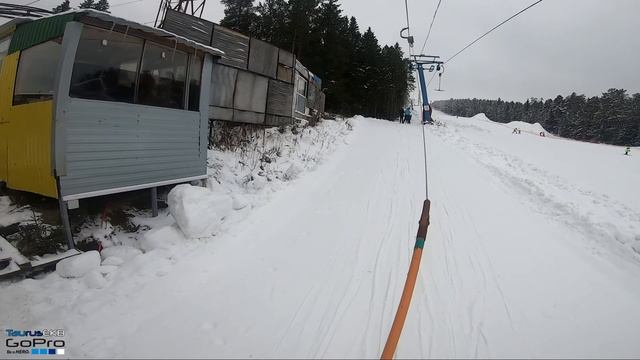 Гора Пильная основной склон. Первоуральск. Сноуборд сезон 19/20 #GoPro #SuperView #taurusekb