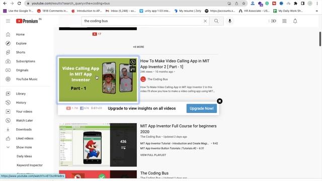 How To Use Youtube Videos In MIT App Inventor App | Create Educational App