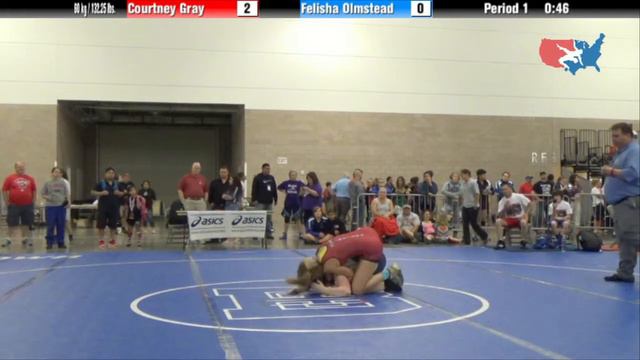 FILA Cadet 60 kg  132.25 lbs. - Courtney Gray vs. Felisha Olmstead
