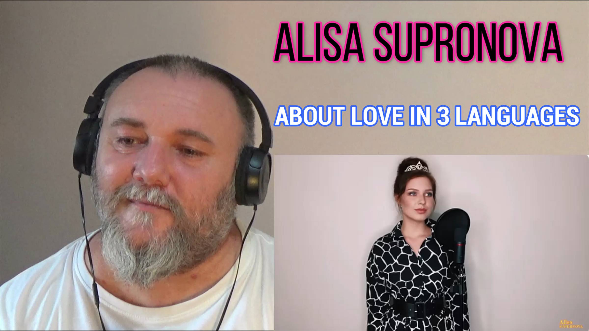 ALISA SUPRONOVA - ABOUT LOVE IN 3 LANGUAGES _ Osad Einy_Во имя любви_Безаман лай (REACTION)