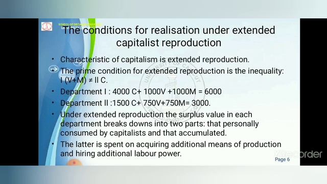 POLITICAL ECONOMY OF CAPITALISM