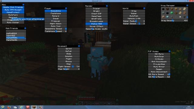 Minecraft - 1.6.4 Hacked Client - Huzuni - With Optifine - Works Online Mutliplayer [HD]