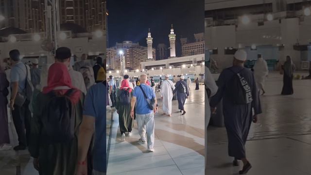 Обход вокруг Каабы по верхнему этажу.