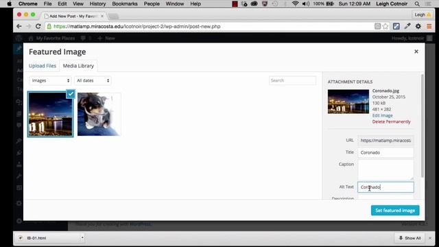 MAT-225 WordPress First Site Basics - Part 05