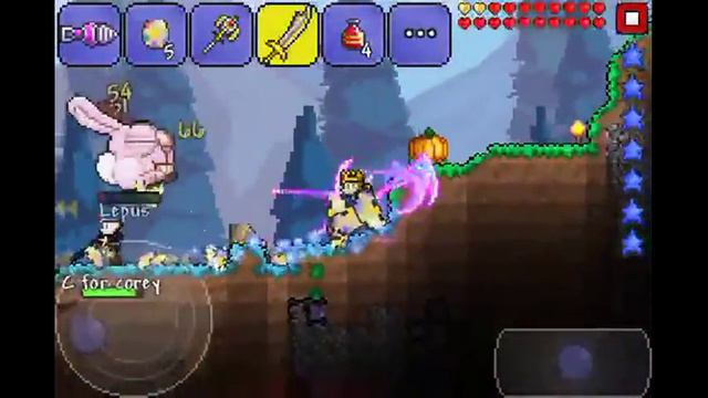 Terraria (IOS) Lepus Boss Fight!