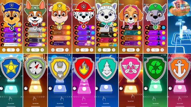 Paw Patrol All Video Megamix CHASE VS TRACKER VS RUBBLE VS MARSHALL VS EVEREST VS SKYE VS ROCKY
