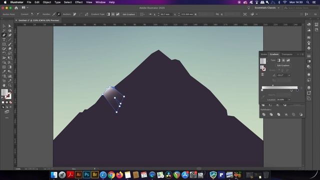 Make A STUNNING Vector Mountain In 5 Minutes *Illustrator Tutorial*