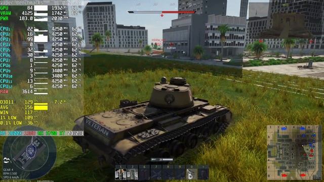 Ryzen 5 3600X  Radeon RX 5700 XT  WAR THUNDER