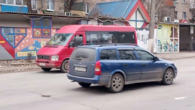 Микроавтобус VOLKSWAGEN T1 маршрут 126 (а502кн | Lpr) | г. Луганск