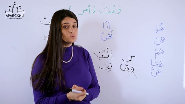 Урок  71. Спряжение глагола وقف в императиве