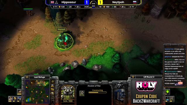 WarCraft 3 RCADIA (болеем за Нейтрона, Дайса и Фогги) с Майкером