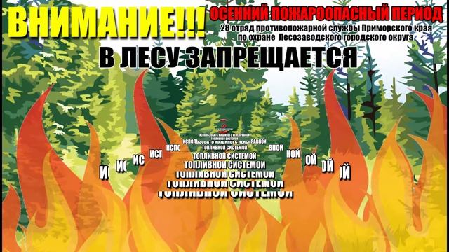 профилактика лесных пожаров 2019