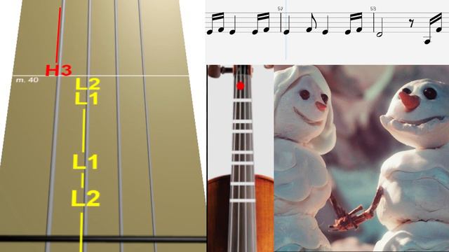 Sia - Snowman Violín Tutorial / Tutorial De Violin / Tab Tutorial / Sheet Music Violín / Tabs