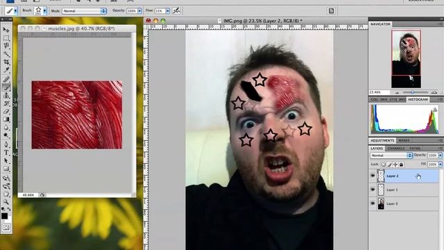 Photoshop 4 Beginners - How To Make A Zombie Portrait
