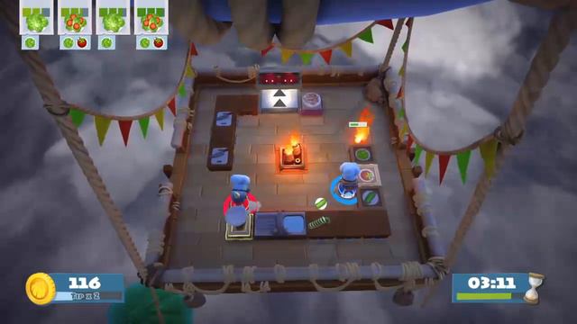 OVERCOOKED 2 Story Mode 2 Player Co-Op PS4