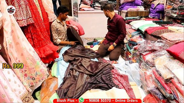 Rs.999 Buy 3 Sarees 1 Saree Free👌👌Blush Plus Sowcarpet Ramzan Vera Level Mega OfferSale👌1pcs Courie