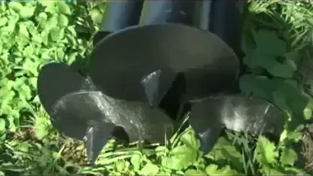 закручивание винтовых свай машиной