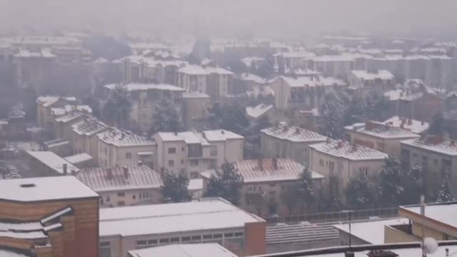 Samsung NX300 Test Video Winter In Trstenik From A Skyscraper