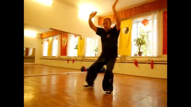 Техническая съемка. 27, 28, 29 и 30 шаг формы чень тайцзи-цюань. Www.taichi-spb.ru