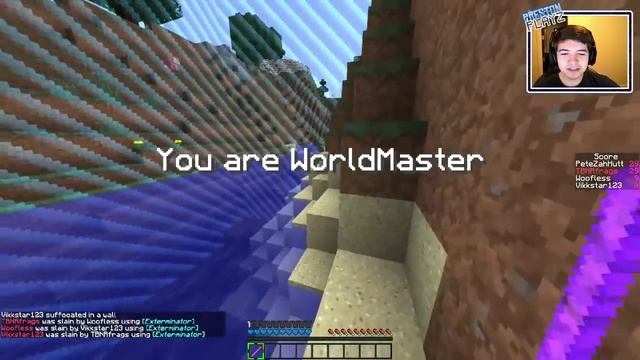 Minecraft - WORLD MASTER! #1 (Score Minigame) - W/Preston, Vikkstar123, Woofless & Pete