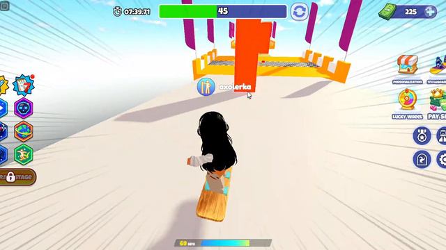 Roblox день 35 - дошли до конца игра сноуборд Snowboard в роблоксе