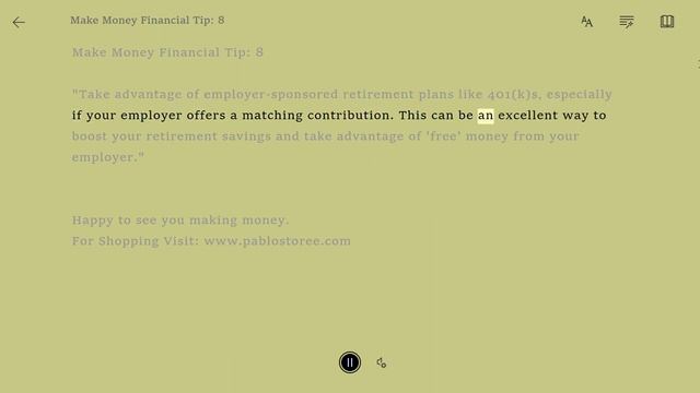 How To Save Your Own MONEY ? Financial Tip 8