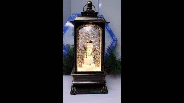 Новогодний фонарь музыкальный