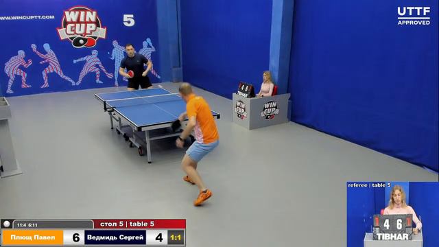 20:00 Плющ Павел 2-3 Ведмидь Сергей Cтол 5 ЮГ-3 03.06.21