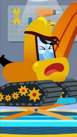 啕 OUCH, The Excavator Is Hurt! #carsong #pinkfong