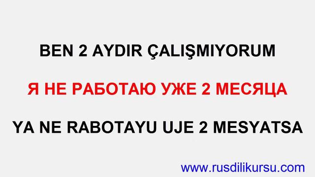 RUSÇA KONUŞMAK İÇİN 30 FİİL VE ÖRNEK CÜMLELER