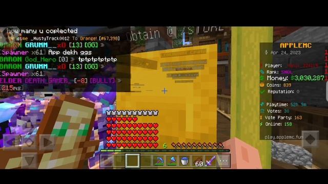 I OPEN  MONTHLY KEY IN APPLE MC SERVER #applemc #wagermanik  Part 1