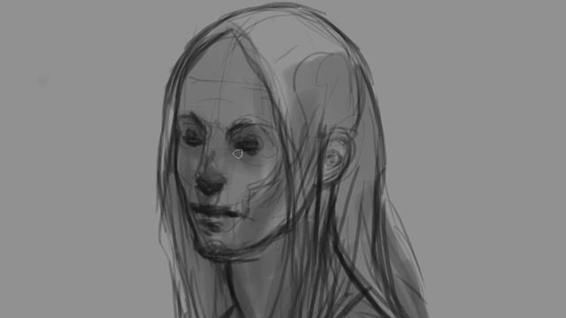Face - Concept Drawing In Photoshop.