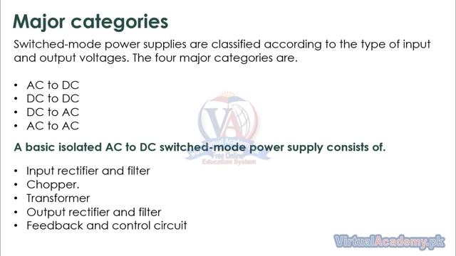 SMPS | Major Categories | Diagram | Computer Basic Tutorials