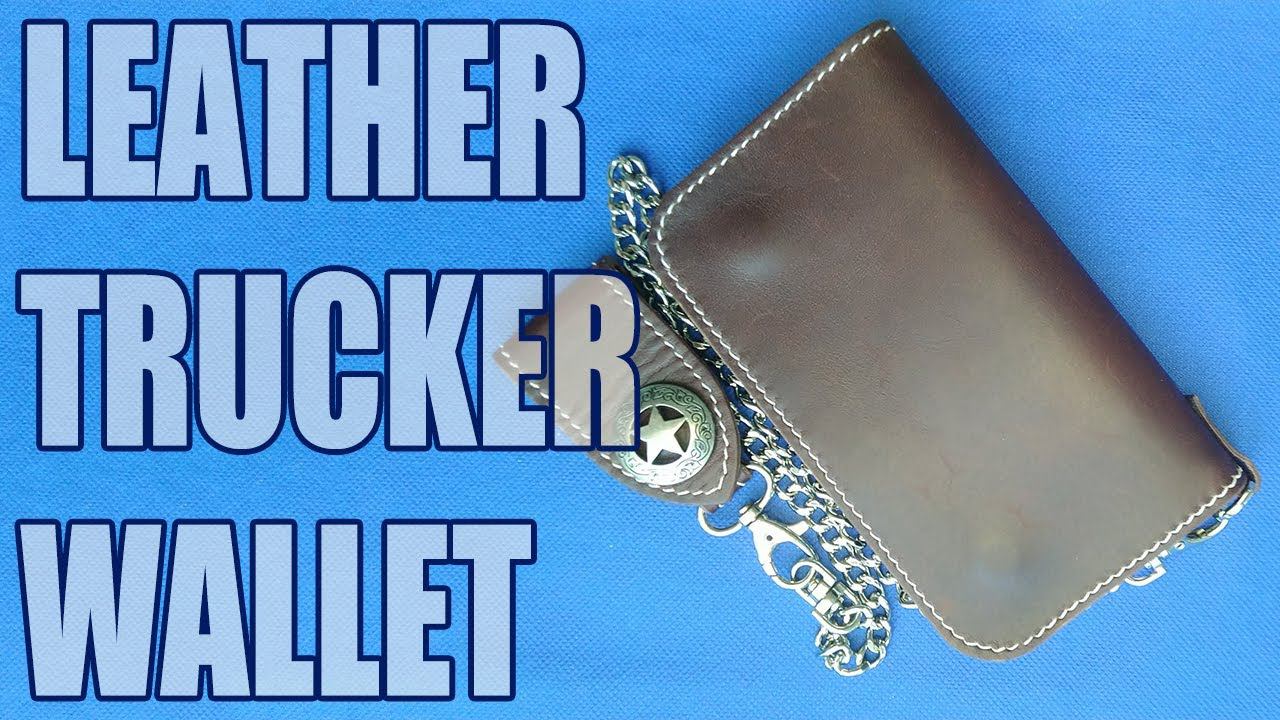 Best Quality Leather Wallet. Horse Genuine Leather Trucker Wallet